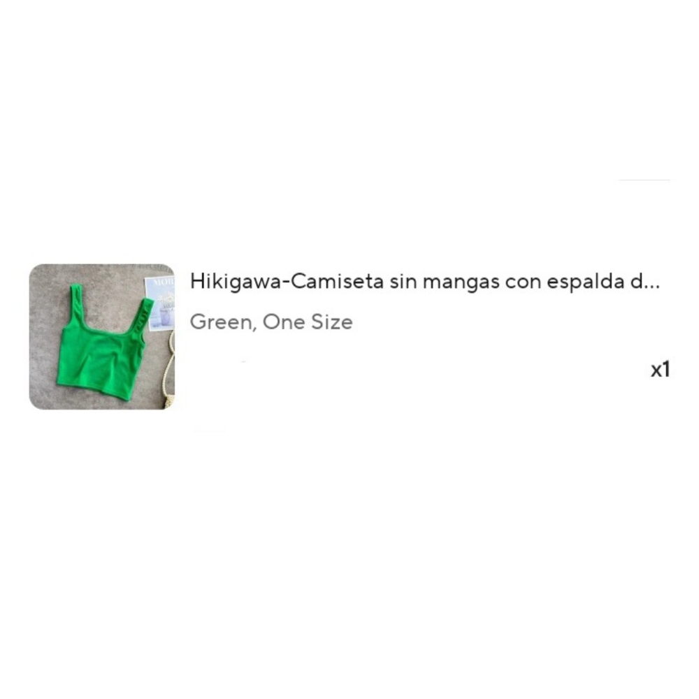 Women Green seamless tank crop top - Picture 7 of 7